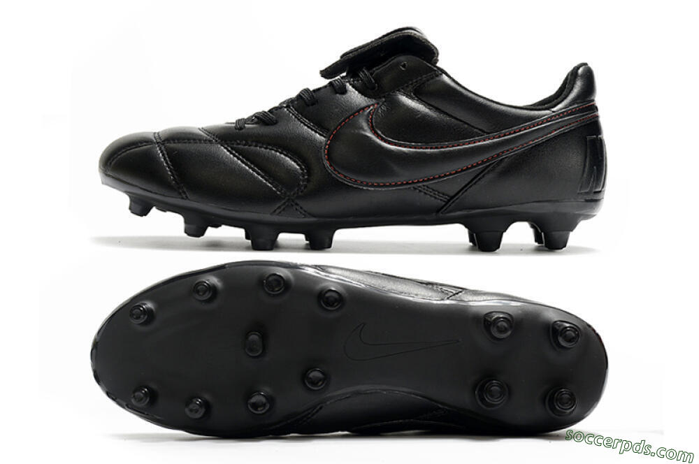 Nike Premier 2.0 FG Low-Tops Football Boots - Black/Red 0