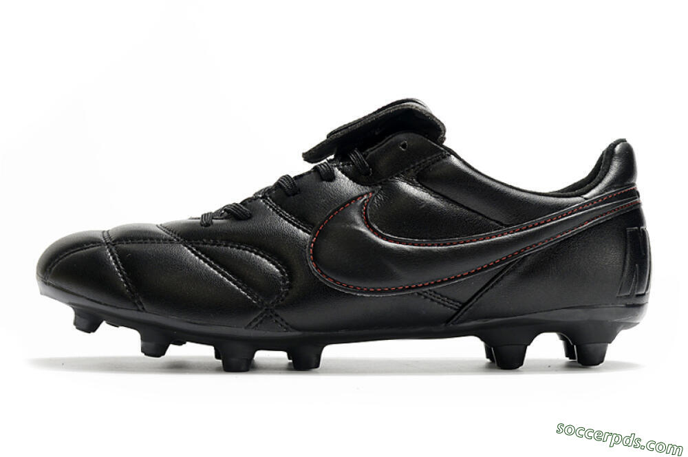 Nike Premier 2.0 FG Low-Tops Football Boots - Black/Red 2