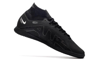 Nike Air Zoom Mercurial Superfly 9 Elite IC High-Tops Football Shoes - Black/White/Yellow