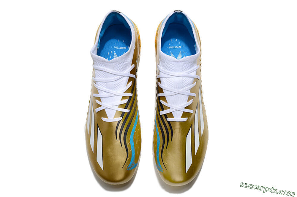 Adidas X Speedportal .1 FG Low-Tops Football Boots - Gold/White/Blue 4