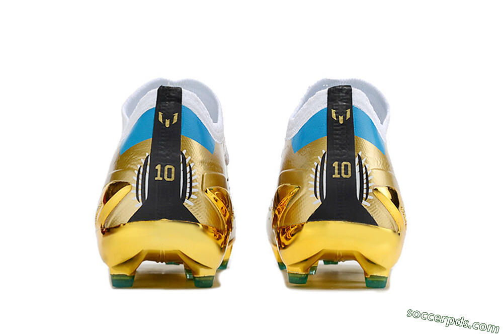 Adidas X Speedportal .1 FG Low-Tops Football Boots - Gold/White/Blue 5