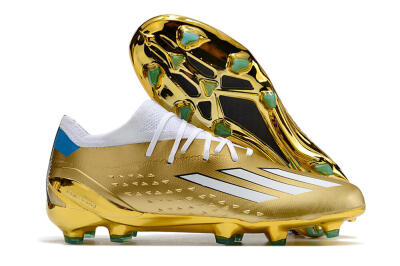 Adidas X Speedportal .1 FG Low-Tops Football Boots - Gold/White/Blue