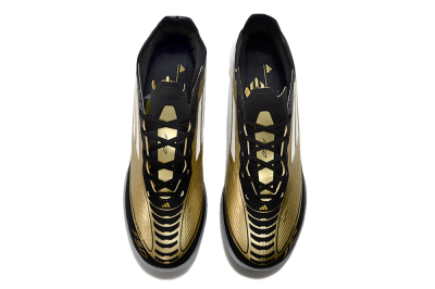 Adidas F50 Elite TF Low-Tops Football Shoes - Gold/White/Black