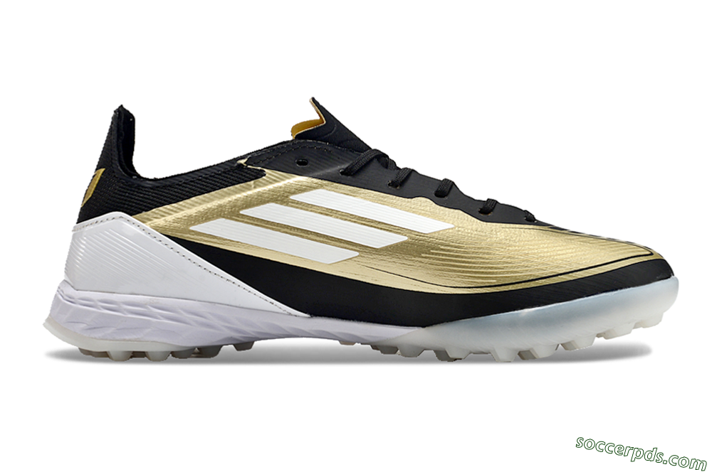 Adidas F50 Elite TF Low-Tops Football Shoes - Gold/White/Black 6