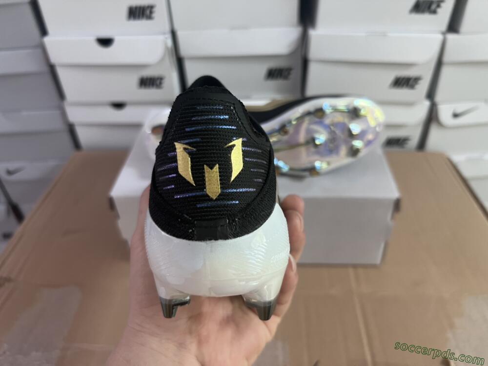 Adidas F50 Adizero Messi Laceless FG Low-Tops Football Boots - Gold/White/Black