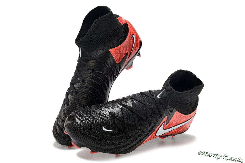 Nike Phantom Luna Elite FG High-Tops Football Boots - Black/Red/White 3