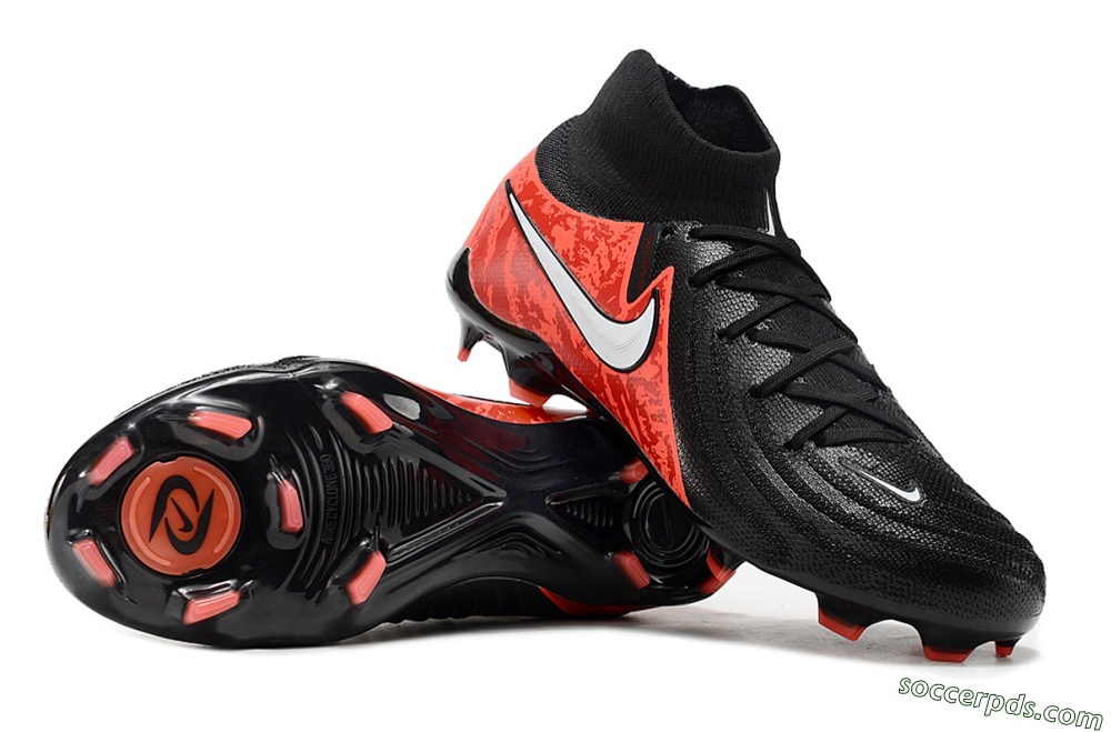 Nike Phantom Luna Elite FG High-Tops Football Boots - Black/Red/White 0