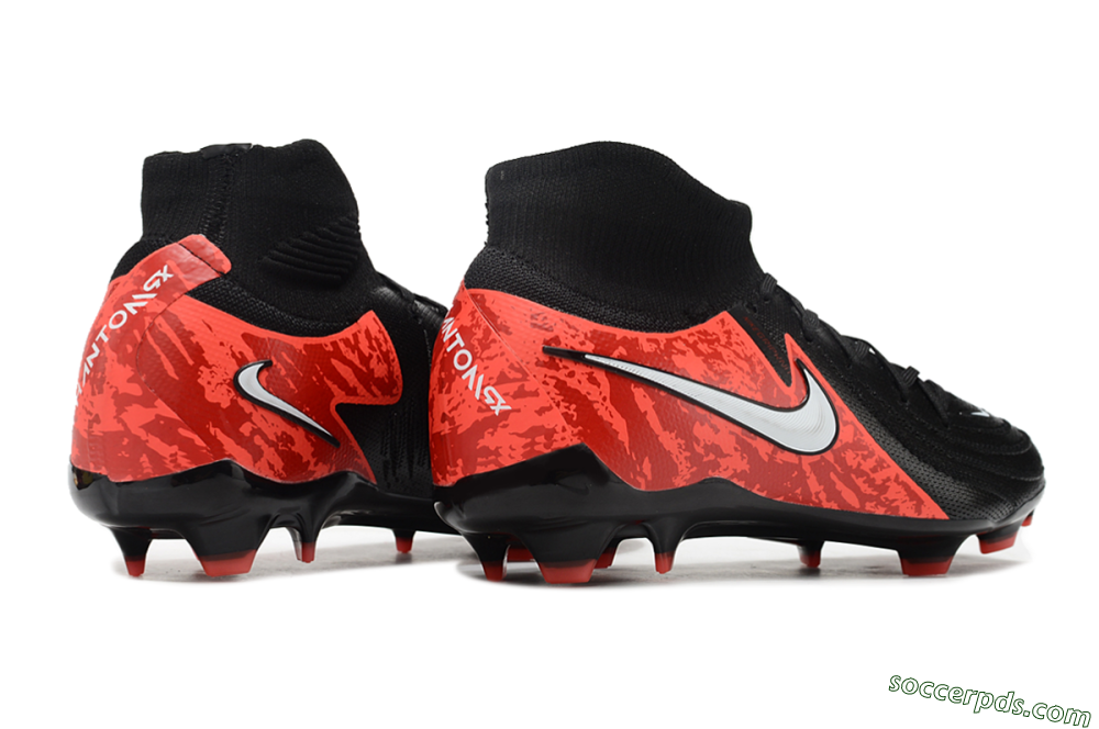 Nike Phantom Luna Elite FG High-Tops Football Boots - Black/Red/White 6