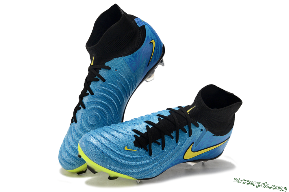 Nike Phantom Luna Elite FG High-Tops Football Boots - Blue/Yellow/Black 3