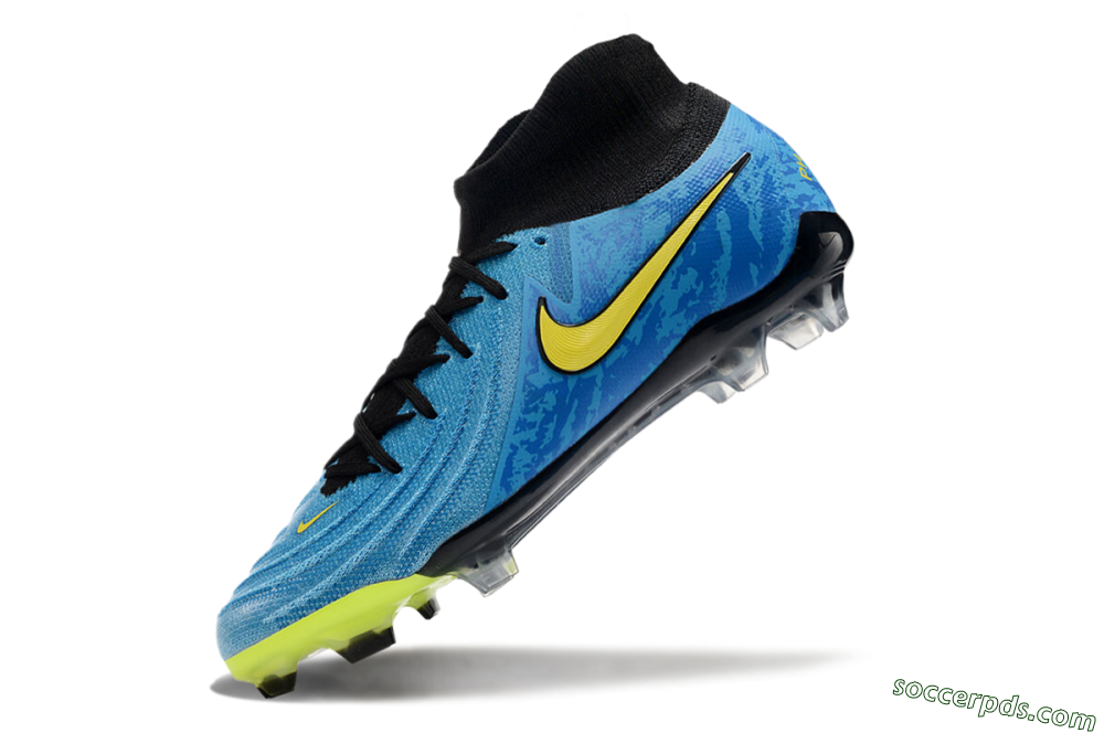 Nike Phantom Luna Elite FG High-Tops Football Boots - Blue/Yellow/Black 5