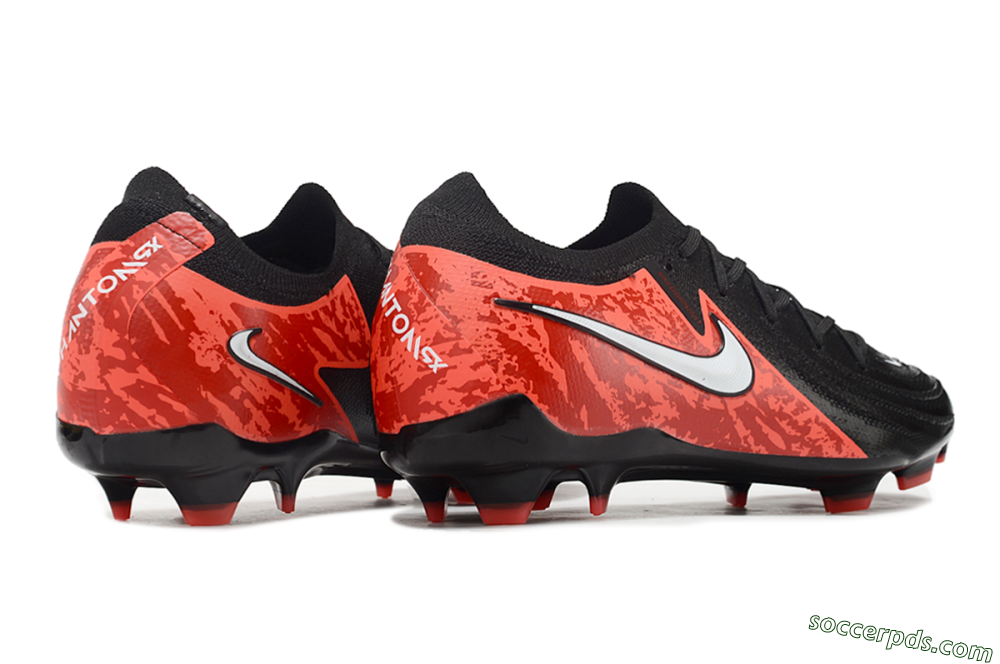 Nike Phantom Luna Elite FG Low-Tops Football Boots - Black/Red/White 6