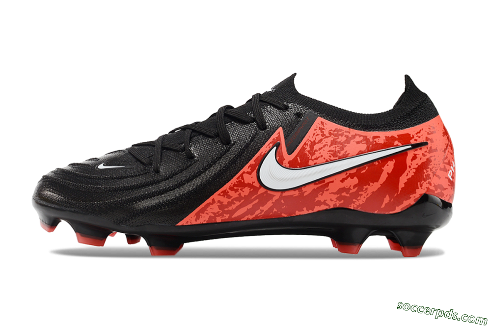 Nike Phantom Luna Elite FG Low-Tops Football Boots - Black/Red/White 2