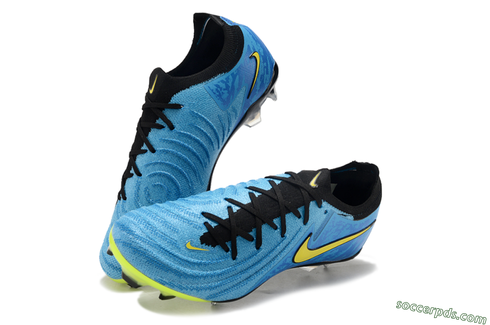 Nike Phantom Luna Elite FG Low-Tops Football Boots - Blue/Yellow/Black 3