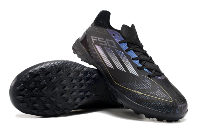 Adidas F50 Elite TF Low-Tops Football Shoes - Black/Silver/Purple