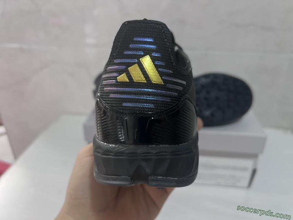 Adidas F50 Elite TF Low-Tops Football Shoes - Black/Silver/Purple