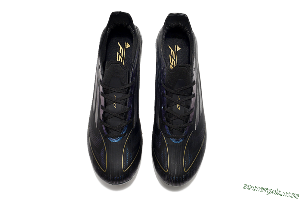 Adidas F50 Elite FG Low-Tops Football Boots - Black/Silver/Purple 5