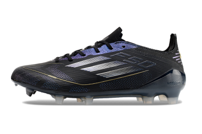 Adidas F50 Elite FG Low-Tops Football Boots - Black/Silver/Purple