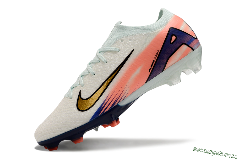 Nike Air Zoom Mercurial Vapor 16 Elite FG Low-Tops Football Boots - Pink/Gold/Blue 5