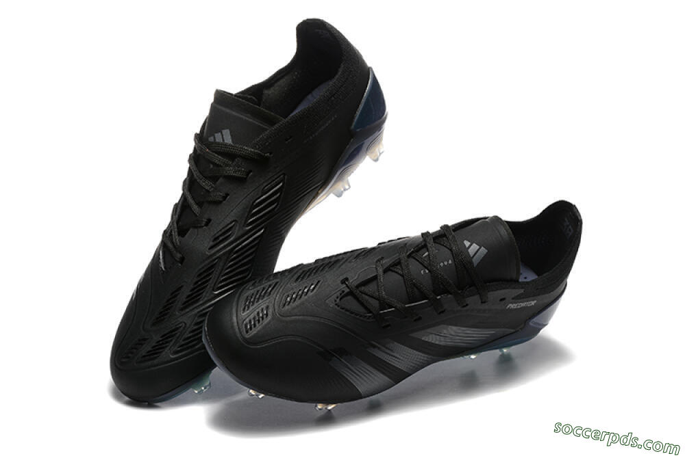 Adidas Predator Elite 24 FG Low-Tops Football Boots - Black/Silver/Blue 3
