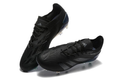 Adidas Predator Elite 24 FG Low-Tops Football Boots - Black/Silver/Blue