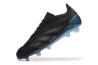 Adidas Predator Elite 24 FG Low-Tops Football Boots - Black/Silver/Blue