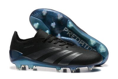 Adidas Predator Elite 24 FG Low-Tops Football Boots - Black/Silver/Blue