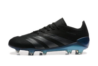 Adidas Predator Elite 24 FG Low-Tops Football Boots - Black/Silver/Blue