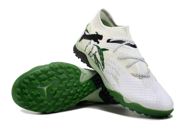 Puma Future 7 Ultimate TF Low-Tops Football Shoes - White/Green/Black