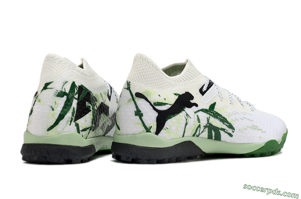 Puma Future 7 Ultimate TF Low-Tops Football Shoes - White/Green/Black 6
