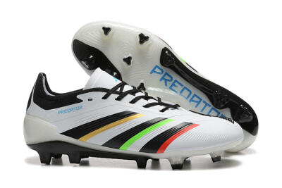 Adidas Predator Elite 24 FG Low-Tops Football Boots - White/Black/Red/Gold