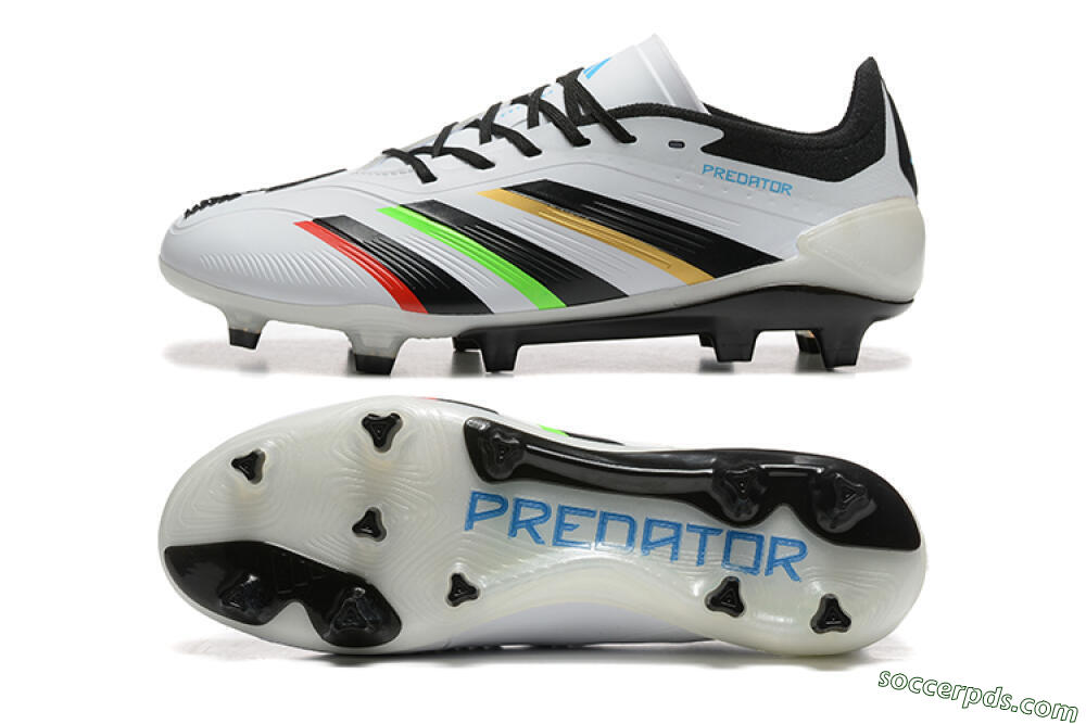 Adidas Predator Elite 24 FG Low-Tops Football Boots - White/Black/Red/Gold 0