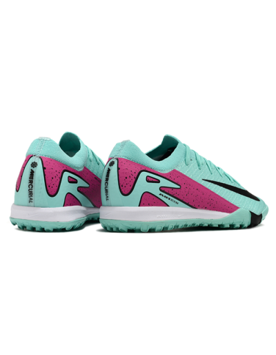 Nike Air Zoom Mercurial Vapor 16 Elite TF Low-Tops Football Shoes - Jade/Red/Black