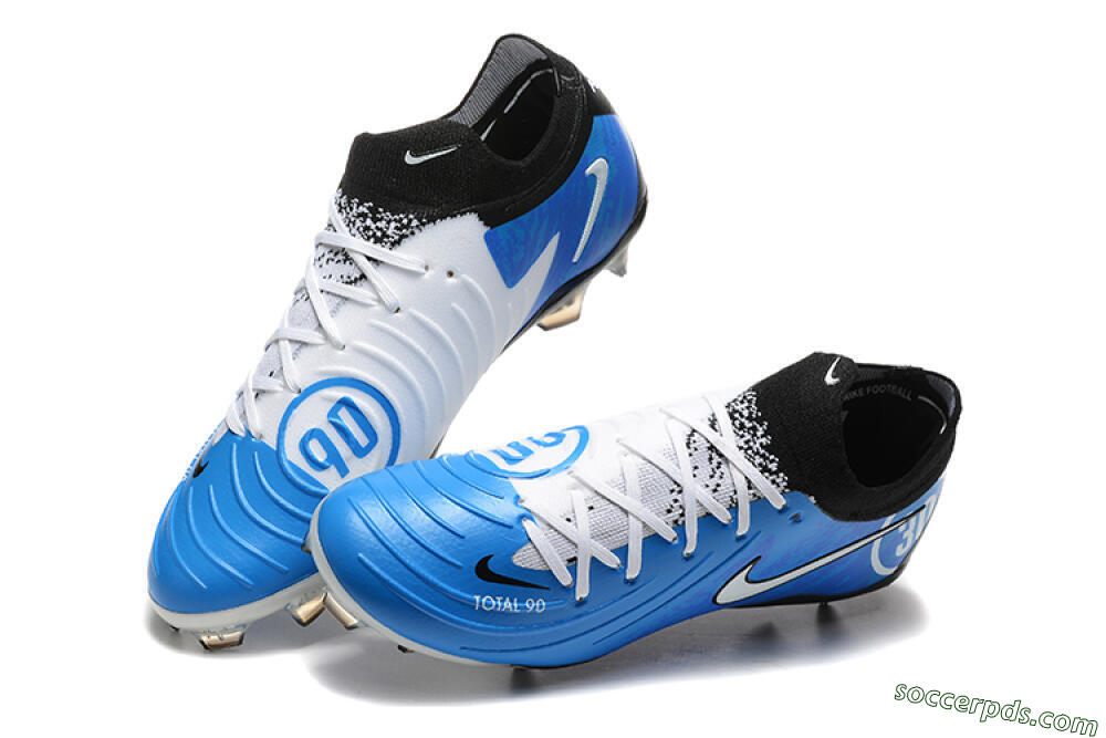 Nike Phantom Luna Elite Total 90 FG Low-Tops Football Boots - Blue/Silver/Black 3