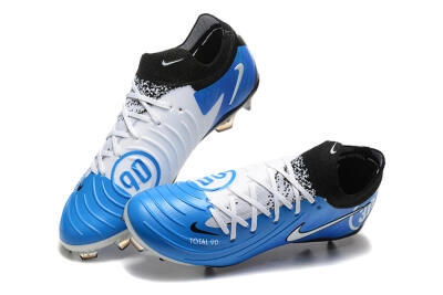 Nike Phantom Luna Elite Total 90 FG Low-Tops Football Boots - Blue/Silver/Black