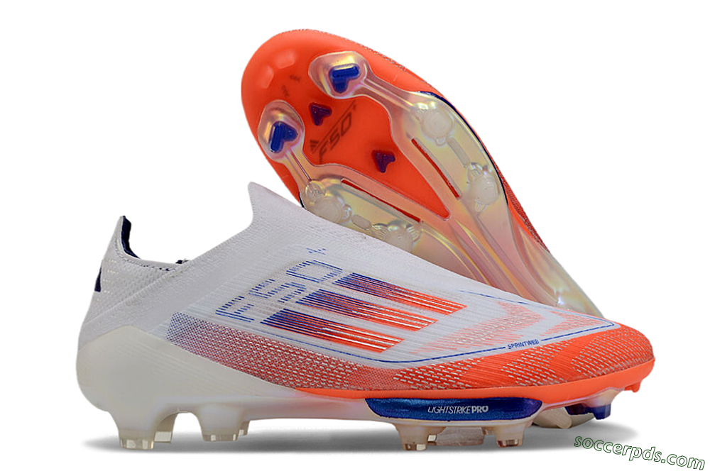 Adidas F50+ Lightstrike Pro Laceless FG Low-Tops Football Boots - Red/White/Blue 1