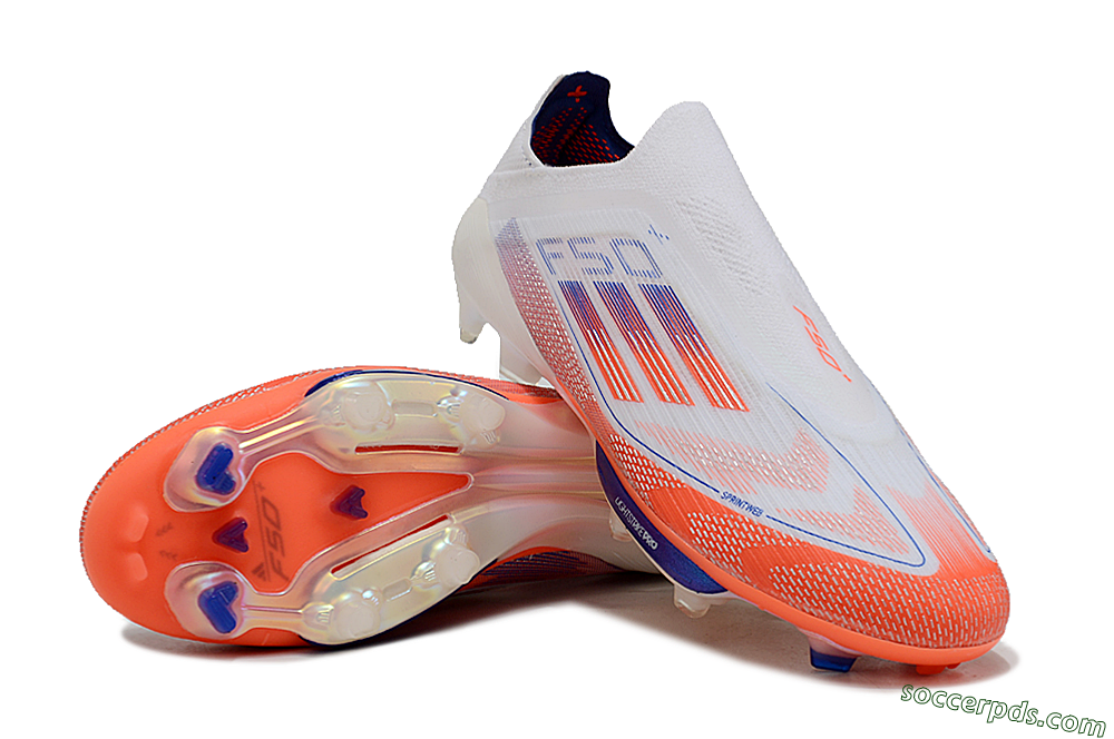 Adidas F50+ Lightstrike Pro Laceless FG Low-Tops Football Boots - Red/White/Blue 3