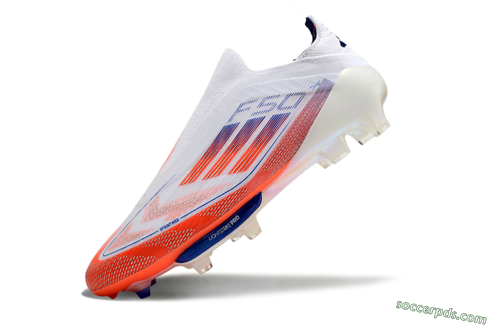 Adidas F50+ Lightstrike Pro Laceless FG Low-Tops Football Boots - Red/White/Blue 5