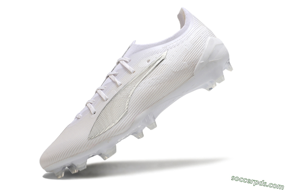 Puma Ultra 5 Ultimate FG Low-Tops Football Boots - White/Silver 5
