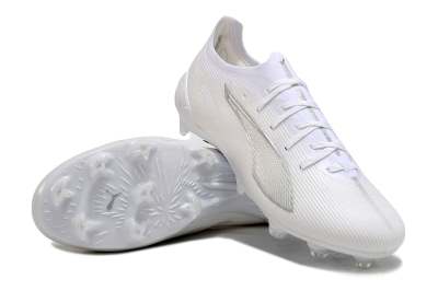 Puma Ultra 5 Ultimate FG Low-Tops Football Boots - White/Silver