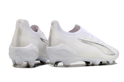 Puma Ultra 5 Ultimate FG Low-Tops Football Boots - White/Silver
