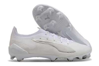 Puma Ultra 5 Ultimate FG Low-Tops Football Boots - White/Silver
