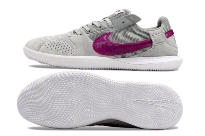 Nike Street Gato IC Low-Tops Football Shoes - Grey/Red/White