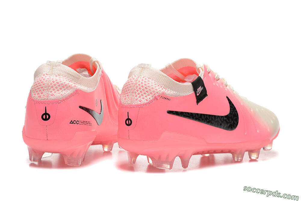 Nike Tiempo Legend 10 Elite FG Low-Tops Football Boots - White/Pink/Black 9