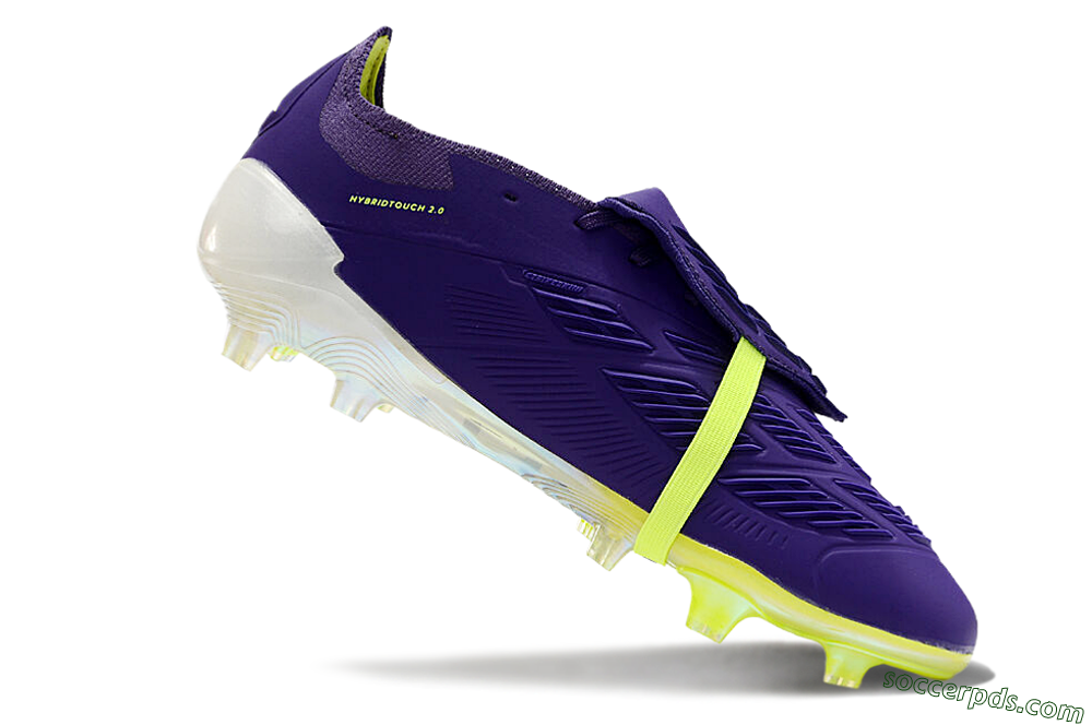 Adidas Predator Elite Foldover Tongue FG Low-Tops Football Boots - Blue/Yellow/White 4
