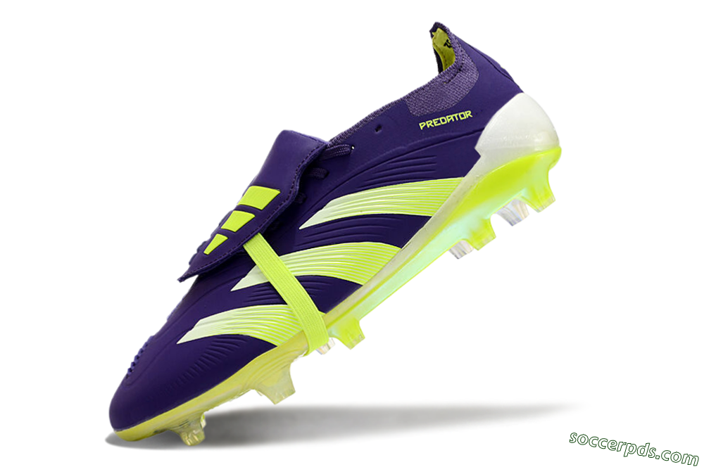 Adidas Predator Elite Foldover Tongue FG Low-Tops Football Boots - Blue/Yellow/White 5