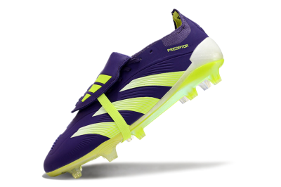 Adidas Predator Elite Foldover Tongue FG Low-Tops Football Boots - Blue/Yellow/White