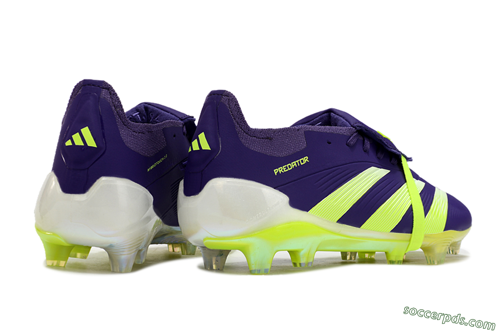 Adidas Predator Elite Foldover Tongue FG Low-Tops Football Boots - Blue/Yellow/White 6