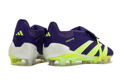 Adidas Predator Elite Foldover Tongue FG Low-Tops Football Boots - Blue/Yellow/White