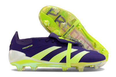 Adidas Predator Elite Foldover Tongue FG Low-Tops Football Boots - Blue/Yellow/White