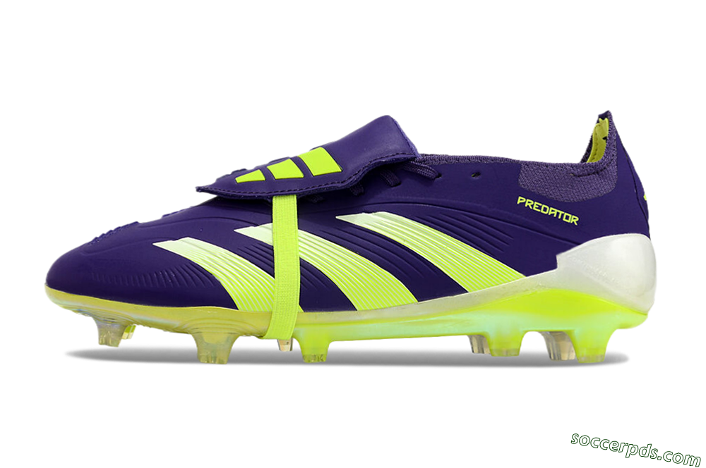 Adidas Predator Elite Foldover Tongue FG Low-Tops Football Boots - Blue/Yellow/White 2